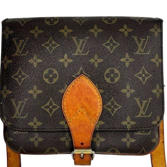 Louis Vuitton Cartouchiere Monogram LV MM M51253 Crossbody Bag Canvas Leather - Picture 4 of 15